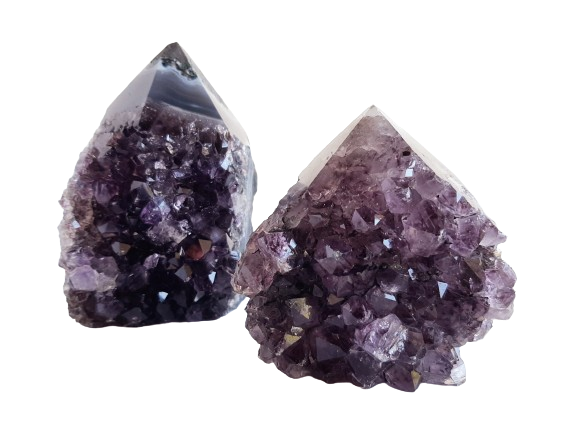 Druzy Amethyst Top Polished Point