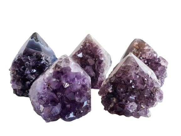 Druzy Amethyst Top Polished Point