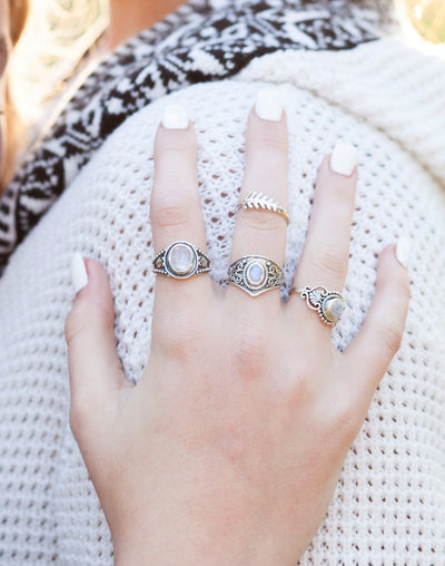 Silver Leaf Ring