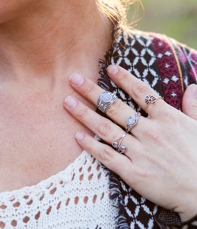 Silver Rosette Ring