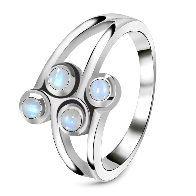 Moonstone Silver Fiorella Ring