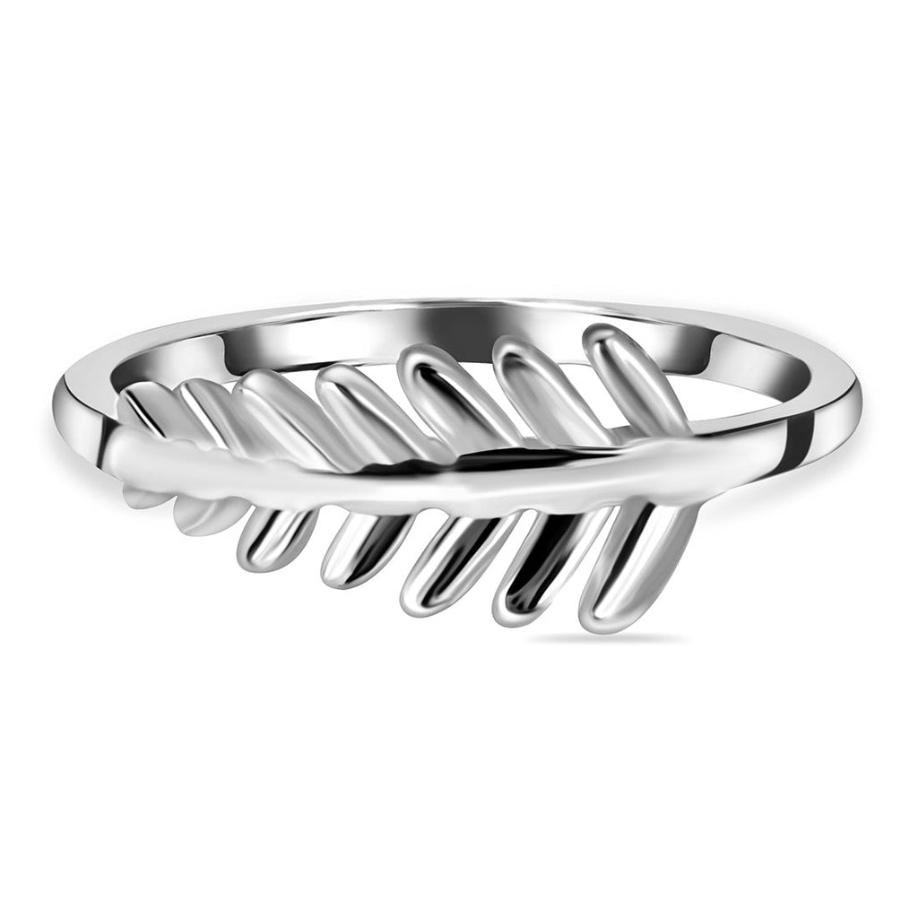 Sterling silver deals leaf ring