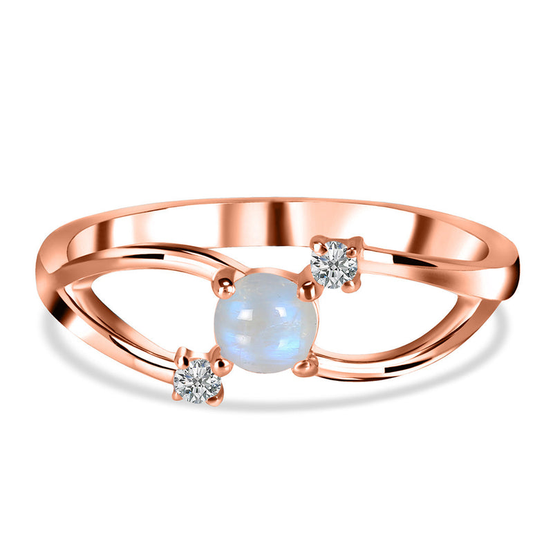 Moonstone Rose Gold Olivia Ring