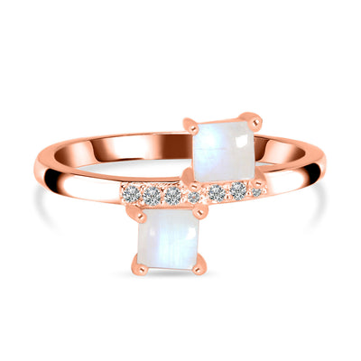 Moonstone Rose Gold Corlette Ring